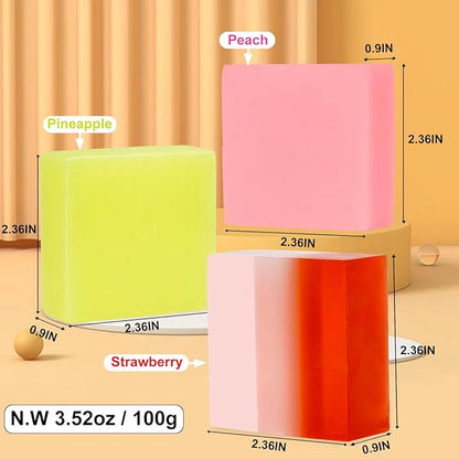 3 Pack Organic Handmade Yoni Soap Bars For Women Ph Balance, Feminine Vaginal Wash V Cleansing Bar Soap for Women, All Natural Soap Bar with Bubble Foam Net, Yoni Wash Away Odor (P+P+S)