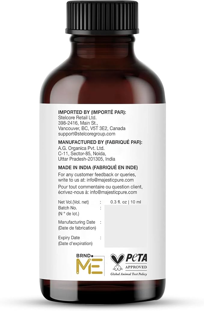 Majestic Pure Peppermint Essential Oil - 100% Pure Peppermint Oil for Aromatherapy, Massage & Topical Uses, Perfect for Diffuser & Essential Oil Diffuser - 0.3 fl. oz