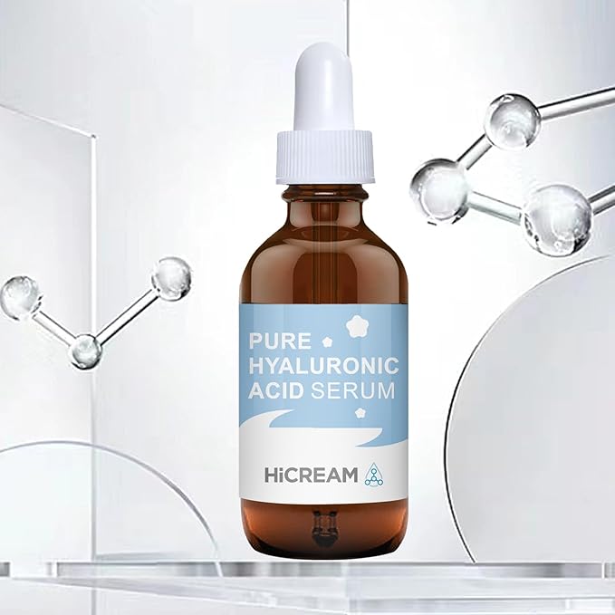 Hyaluronic Acid Serum for Face, Brightening Serum - Even Skin Tone&100% Pure Anti Aging, Intense Hydrating Moisturizer, Non-Greasy, Paraben-Free, Water-Based Skincare for All Skin Types (2 Oz)