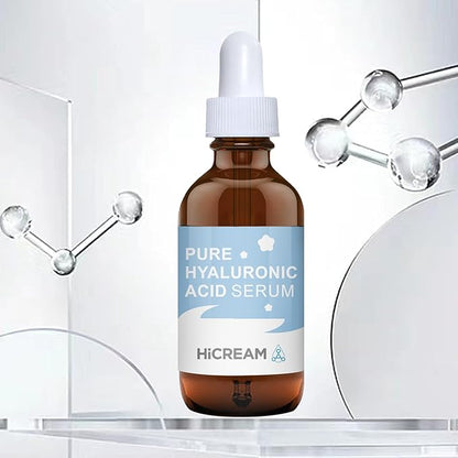 Hyaluronic Acid Serum for Face, Brightening Serum - Even Skin Tone&100% Pure Anti Aging, Intense Hydrating Moisturizer, Non-Greasy, Paraben-Free, Water-Based Skincare for All Skin Types (2 Oz)