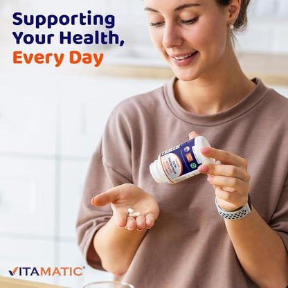 Vitamatic 2 Pack Hyaluronic Acid Supplements 200mg - Supports Healthy Connective Tissue and Joints - Promote Youthful Healthy Skin - Total 240 Capsules