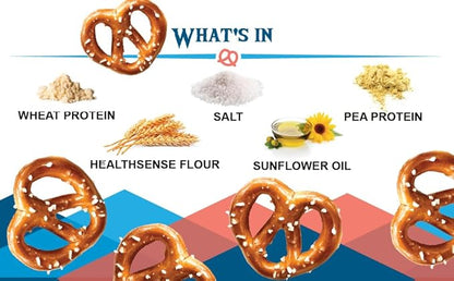 BeyondTwistz Low Carb Pretzels, Sour Cream and Onion, Keto Friendly, 2g Net Carbs, 18g Protein, Powered By HealthSense® High Fiber Wheat Flour, Family Size 8oz Bag, Pack of 3