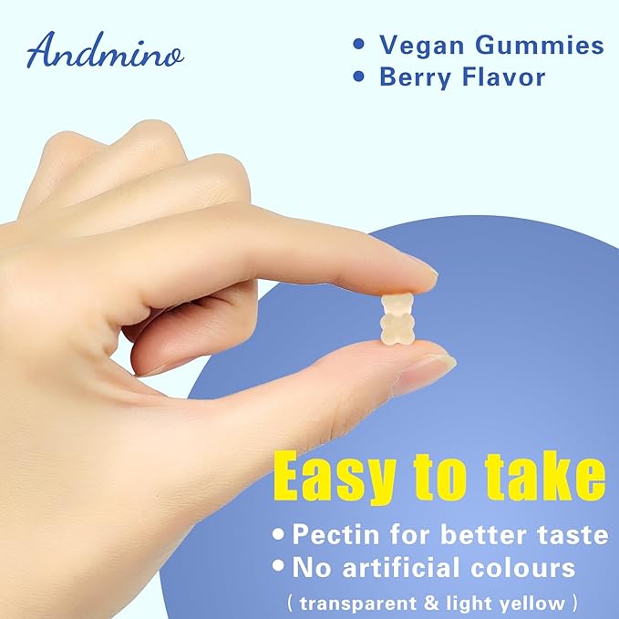 L-Lysine Gummies 1000 mg, with Trehalose, L Lysine Gummies for Lips & Oral Wellness, Immune Support & Collagen & Calcium, for Adults & Kids, Non-GMO, Vegan, Gluten Free, Berry Flavor, 120