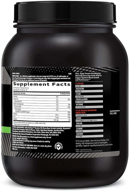 GNC AMP Plant Isolate Protein - Strawberry Banana (28 Servings)