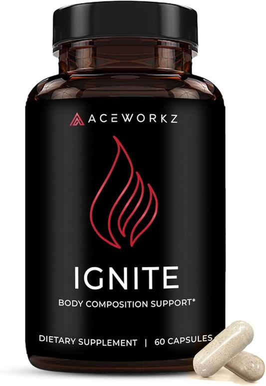 Ignite - Thermogenic Fat Burner & Nootropic - Weight Loss, Appetite Suppressant, Metabolism Support - Focus & Energy Support - BioPerine® for Enhanced Absorption (60 Capsules)