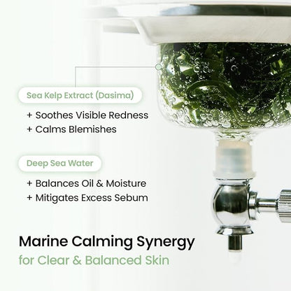 BIODANCE Refreshing Sea kelp Real Deep Mask, Overnight Hydrogel Face Mask, Calming, Oil & Sebum Control, Blemish Care, After Sun Care, Sunburn Relief, Korean Skin Care | 1.19oz(34g) x 4ea