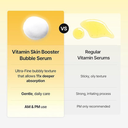 MEDITHERAPY Vitamin C Serum for Face – Micro-Bubble Formula for Instant Absorption, Visibly Radiant Glow – Advanced Vitamin C, Non-Irritating AM/PM Use for Sensitive Skin – 3.38 fl oz