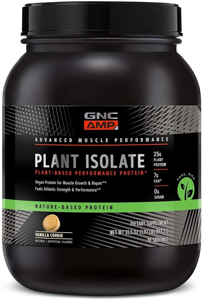 GNC AMP Plant Isolate Protein - Vanilla Cookie (28 Servings)