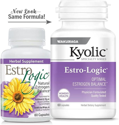 Kyolic Specialty Series Estro-Logic, for Optimal Estrogen Balance*, 60 Capsules