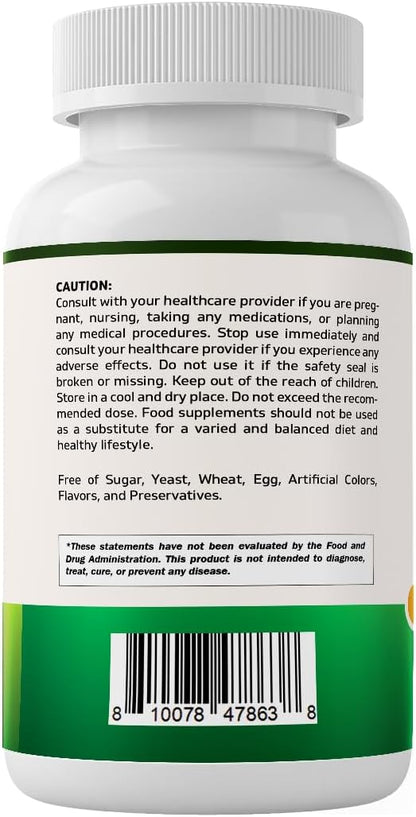 Vitamatic Chicken Collagen 3000 mg (Per Serving) with Glucosamine, Chondroitin & Hyaluronic Acid | 180 Capsules | Non-GMO | Gluten Free