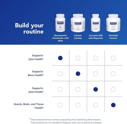Pure Encapsulations Glucosamine Chondroitin with MSM - Supports Joint Health & Normal Cartilage Formation* - Maintains Enzyme Activity - Gluten-Free & Non-GMO - 60 Capsules