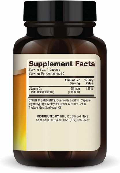 Dr. Mercola Liposomal Vitamin D3 - Supports Heart, Bone & Immune Health - 1,000 IU Per Serving - Non-GMO, Soy Free & Gluten Free - 30 Capsules (30 Servings)