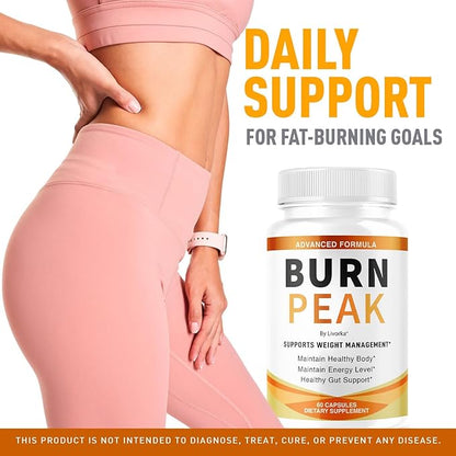 (3 Pack) Burn Peak Capsules - Official BurnPeak Weight Pills Advanced Premium Support, All Natural Burn Peak Pink Salt Trick Supplement for Overall Health & Wellness Reviews, 180 Capsules for 3 Months