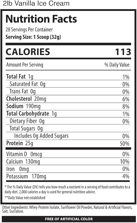 Alpha Supps ISO, Low Carb 100% Whey Protein Isolate Powder, 25 Grams Per Serving, Helps Support Muscle Growth, Low Sugar and Gluten Free (Vanilla Ice Cream, 2 lb)