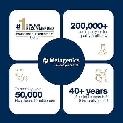Metagenics OmegaGenics EPA-DHA 1000 mg - High Potency Omega-3 Fish Oil Supplement for Heart, Brain & Joint Health* - Sustainably Sourced - 60 Softgels