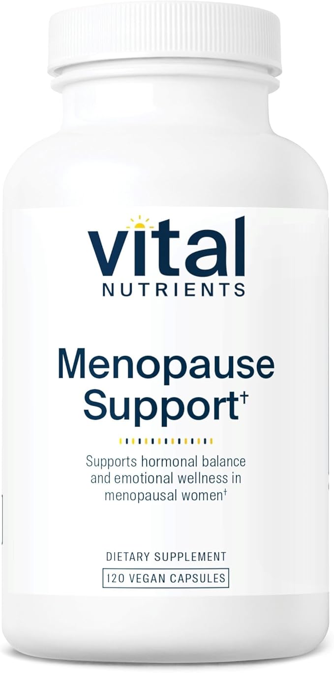 Vital Nutrients Menopause Support - Vegan Supplement for Women - Herbal Complex with Black Cohosh and Vitex Tree Berry for Hormone Balance Support* - Gluten, Dairy, Soy Free - 120 Capsules