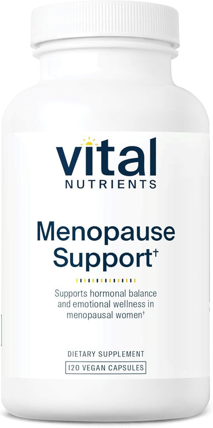 Vital Nutrients Menopause Support - Vegan Supplement for Women - Herbal Complex with Black Cohosh and Vitex Tree Berry for Hormone Balance Support* - Gluten, Dairy, Soy Free - 120 Capsules