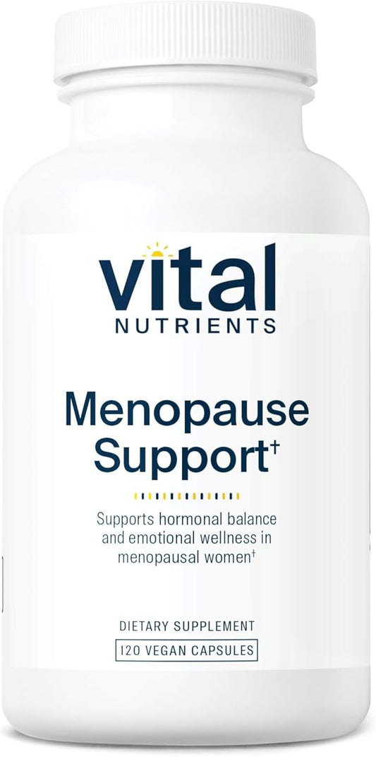 Vital Nutrients Menopause Support - Vegan Supplement for Women - Herbal Complex with Black Cohosh and Vitex Tree Berry for Hormone Balance Support* - Gluten, Dairy, Soy Free - 120 Capsules