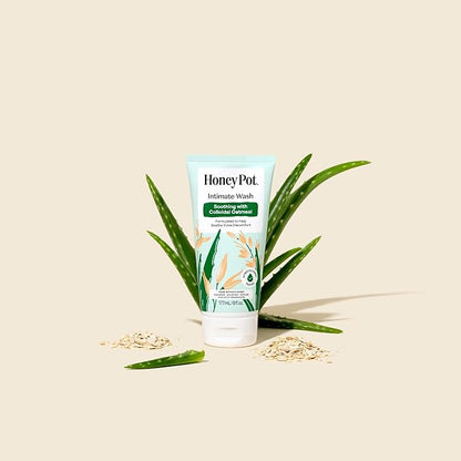 The Honey Pot Company - Anti-Itch Soothing Colloidal Oatmeal Wash - Plant Derived Feminine Care - Ultra Mild Solution to Relieve Itching and Discomfort - 6 fl. oz.