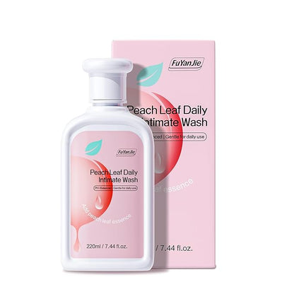 Peach Leaf Feminine Wash For intimate area Hygiene and Itchy, pH Balanced Body Wash with Lactic Acid For Sensitive Skin, Gentle Hydration, Odor Neutralization & Daily Hygiene, 220ml/7.44oz
