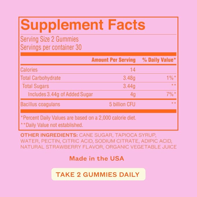 Cheeky Bonsai, Vaginal Probiotic Gummies for Women - Balanced pH, Healthy Odor, and Flora Support - 5 Billion CFUs - Juicy Strawberry Flavor, 60 Count