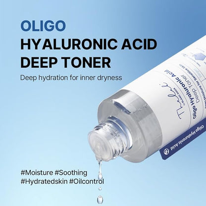 THE LAB by BLANC DOUX Oligo Hyaluronic Acid Hydrating Toner 200ml– Hydrating Toner for Sensitive Skin, pH Balance, Korean Skin Care, Alcohol-Free, Vegan Formula, 6.76 fl. oz