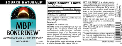 Source Naturals MBP Bone Renew, Milk Protein for Advanced Density Support* - 60 Capsules