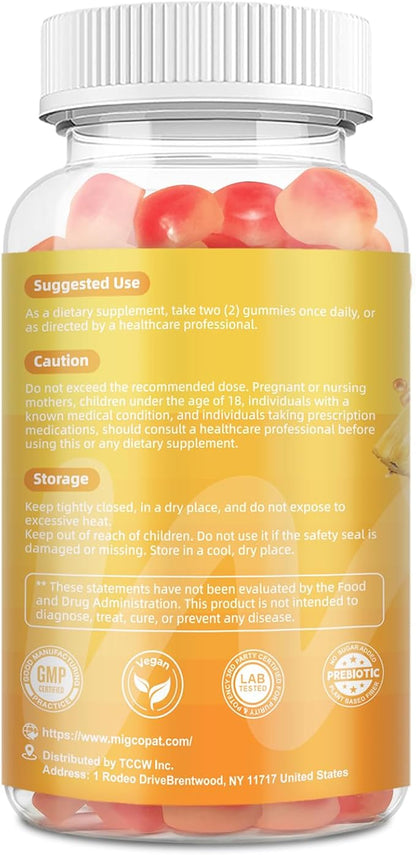 Premium Feminine Balance Gummies – 2 Pack, Probiotic + Enzyme Blend for Digestive, Hormone & PH Balance, Pineapple Flavor, 120 Gummies