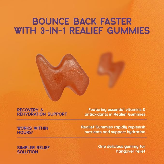 60 Count Post Party Gummies – DHM, Milk Thistle & Electrolytes – Wellness Support – Strawberry Flavor – Wake Up Refreshed
