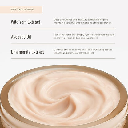 Aniise Wild Yam Hand Cream with Avocado Oil – Moisturizing & Hydrating Cream for Soft, Smooth, Youthful Hands – Fights Dryness – Vegan, Cruelty-Free – 4 fl oz (120 mL)