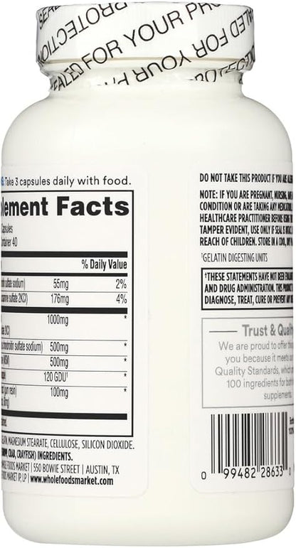 365 by Whole Foods Market, Glucosamine Chondroitin and MMS, 120 Capsules