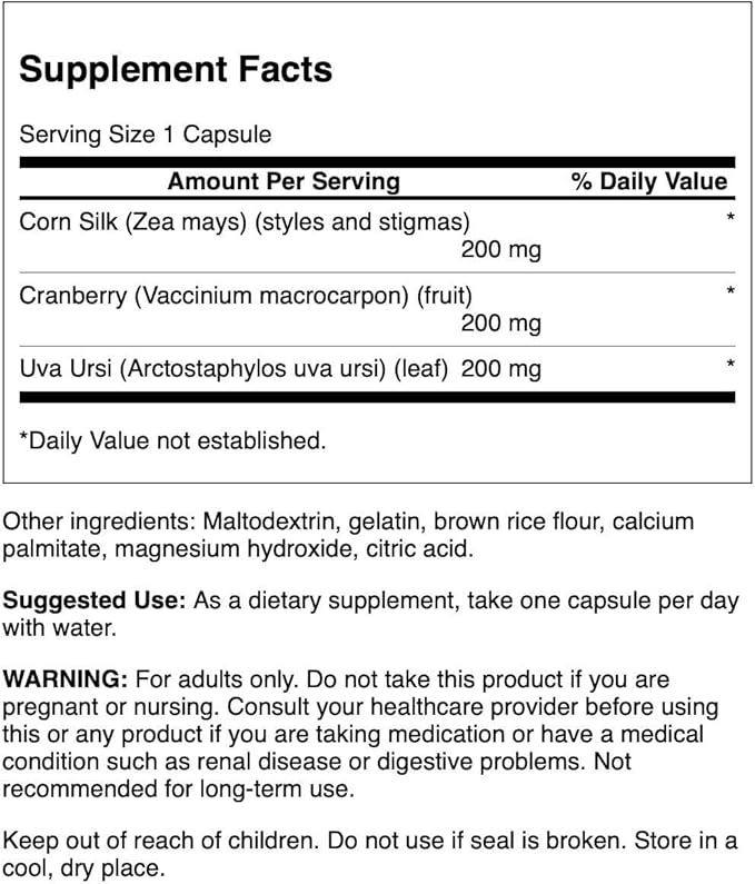 Swanson Full Spectrum Herbal Urinary Care 60 Capsules