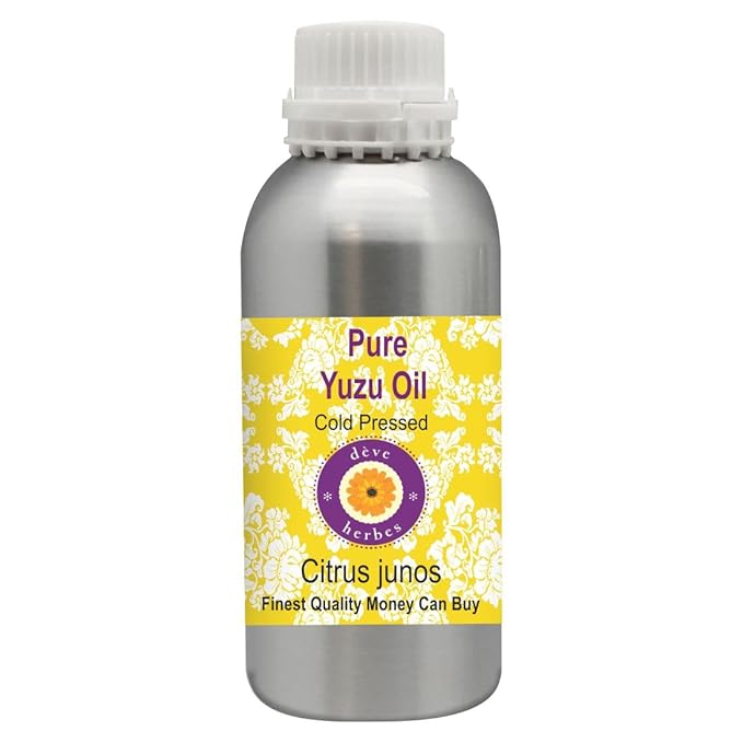 Deve Herbes Pure Yuzu Oil (Citrus junos) Cold Pressed 300ml (10 oz)