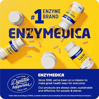 Enzymedica Digest Gold + ATPro, Maximum Strength Digestive Enzymes, Helps Digest Large Meals, for Gas and Bloating, 240 Capsules