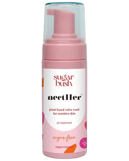 Sugarbush NectHer Plant Based Sensitive Intimate Foam Wash – Fragrance-Free & Hypoallergenic – Soothes Sensitive Skin – Vegan Formula – 5 oz