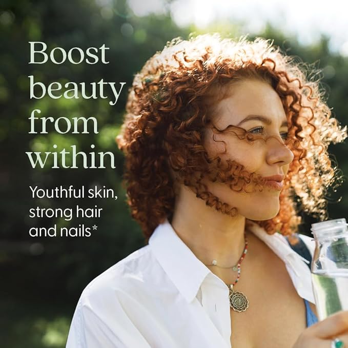 New Chapter Biotin Supplement, Vegan Hair Skin and Nails Vitamins with Fermented Biotin + Astaxanthin - 60 Count