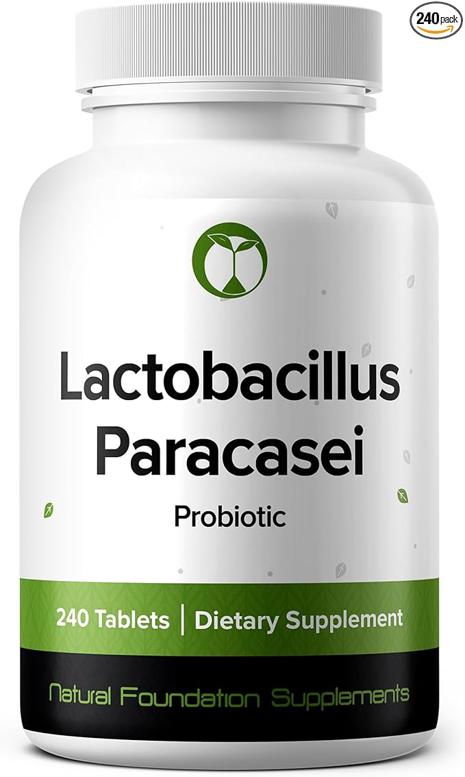 Lactobacillus Paracasei Probiotic Supplement 240 Tablets 3 Billion CFU Probiotics for Men & Women Supports Intestinal Digestive & Gut Health (240, Lactobacillus Paracasei)