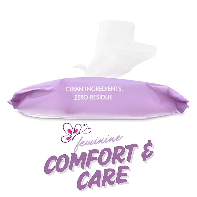 Fresh One Feminine Wipes - Natural pH Balanced Intimate Wipes for women | Soothing, Gentle Cleansing | Feminine Hygiene Wipes for Sensitive Skin, Personal Care, & Daily Use