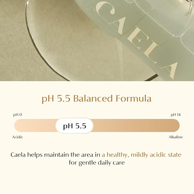 CAELA Feminine Wash Gel, pH-Balanced Formula with Triple Lactobacillus Ferment Complex, Vegan K-Beauty Intimate Care for Women, Sea Buckthorn & Damask Rose, Sulfate-Free, 6.76 Fl Oz