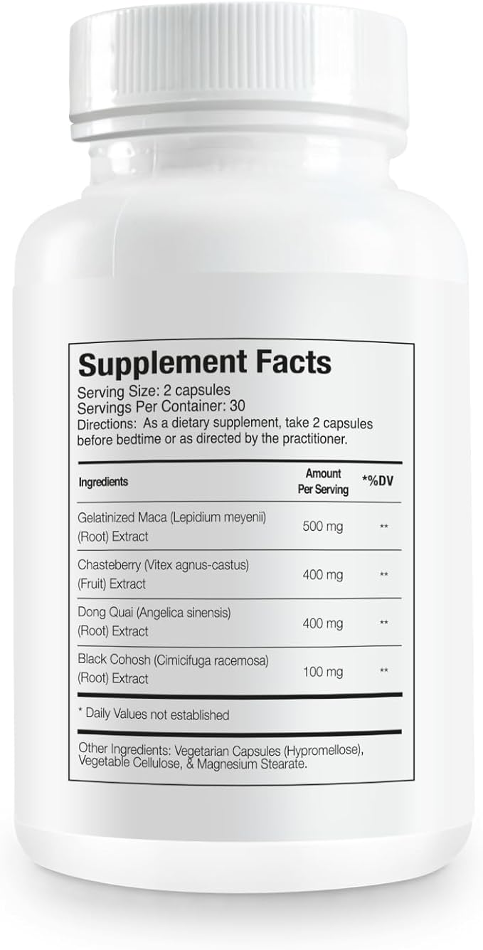 50+ Balance Premium Supplement, PMS Relief. Female Balance During PMS or Menopause. Mood Support & Relief. 60 Capsules (2-Pack)