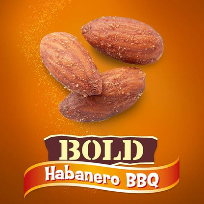 Blue Diamond Almonds Habanero BBQ Flavored Snack Nuts, 25 Oz Resealable Bag (Pack of 2)