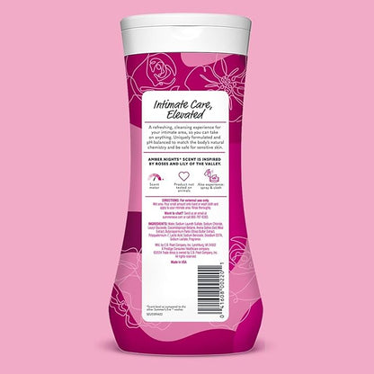 Bundle of Summer's Eve Delicate Blossom, Simply Sensitive, + Amber Nights Daily Refreshing All Over Feminine Body Wash, Removes Odor, Feminine Wash pH Balanced, 15 fl oz