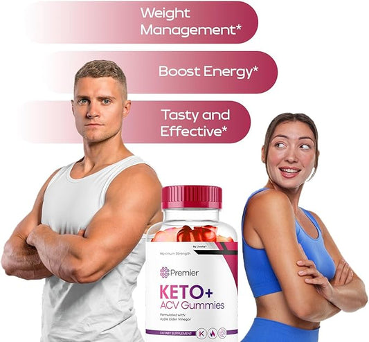 (2 Pack) Premier Keto Plus ACV Gummies for Weight Loss, Premier Keto ACV Gummies, Premier Keto Gummies, Premier Keto+ Gummy Extreme, 2 Months