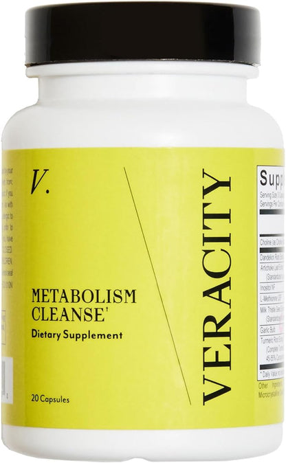 Veracity Metabolism Cleanse - 10 Day Liver Detox, Improves Fat Digestion, Optimizes Metabolism - Helps Regulate Hormones - Toxin Free, Gluten Free, Vegan