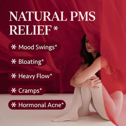 Osh Cycle Care – Natural Period Pain & Cramp Relief for Women | Hormonal Acne Support, Bloating & Mood Balance | Ayurvedic Supplement with Chasteberry, Shatavari & Borage Oil | 60 Capsules