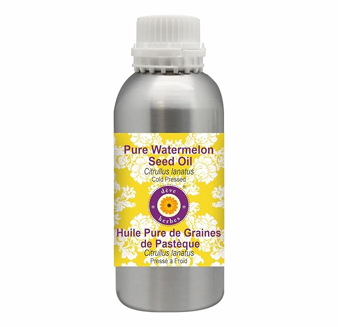 dève herbes Pure Watermelon Seed Oil (Citrullus lanatus) Cold Pressed 300ml (10 oz)