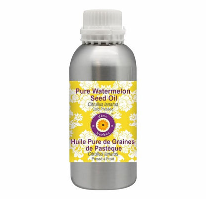 dève herbes Pure Watermelon Seed Oil (Citrullus lanatus) Cold Pressed 300ml (10 oz)