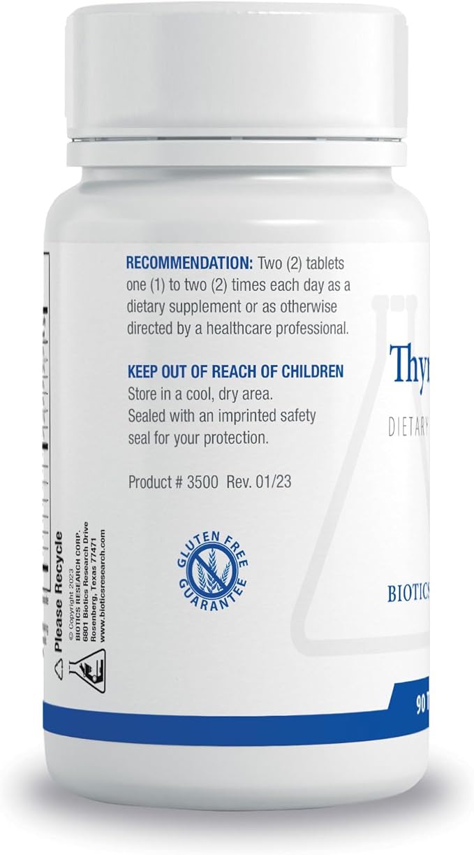BIOTICS RESEARCH Thyrostim™ –Endocrine Support, Balance Thyroid Hormones, T3, T4, Aid Thyroid Gland, Boost Metabolism, Aid in Digestion, Support Nervous System 90 Tablets