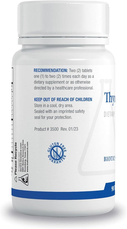 BIOTICS RESEARCH Thyrostim™ –Endocrine Support, Balance Thyroid Hormones, T3, T4, Aid Thyroid Gland, Boost Metabolism, Aid in Digestion, Support Nervous System 90 Tablets