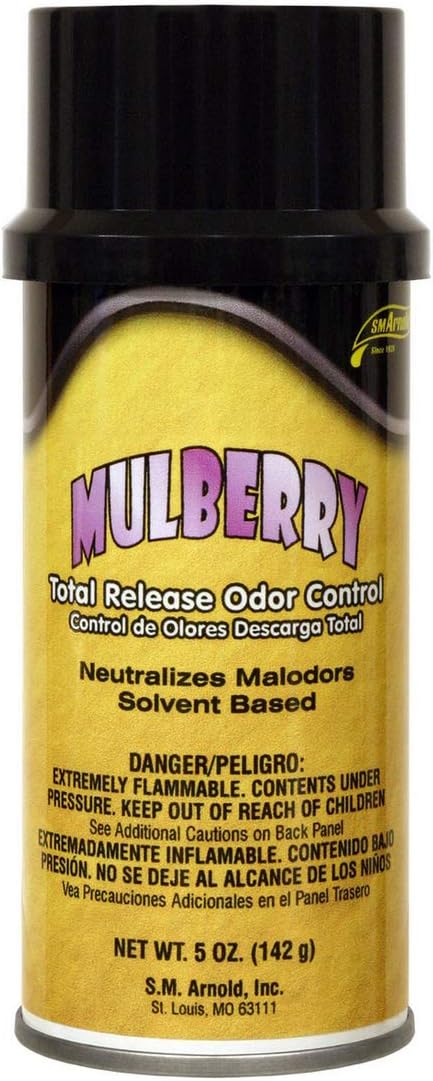 S.M. Arnold Total Release Fogger – Advanced Odor Counteractant for Malodors (Urine, Smoke, Cooking & More), Neutralizes & Destroys Odors in Large Spaces up to 6,000 Cu. Ft., Mulberry